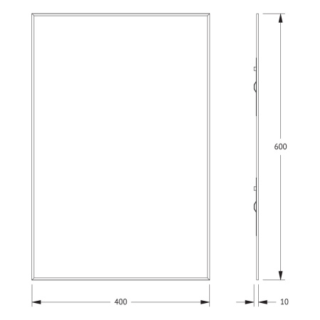Зеркало в ванную Evoform Standard BY 0208 40х60 цвет хром