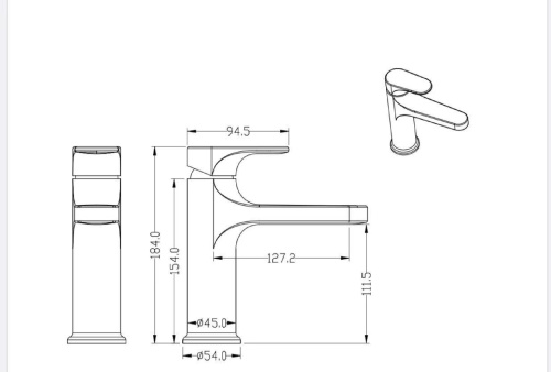 Смеситель Boheme Spectre 451-MG на раковину золото матовое - фото 2