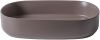 Раковина керамическая Allen Brau Fantasy 4.11022.TP 60х40 накладная цвет коричневый без отверстий под смеситель