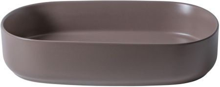 Раковина керамическая Allen Brau Fantasy 4.11022.TP 60х40 накладная цвет коричневый без отверстий под смеситель