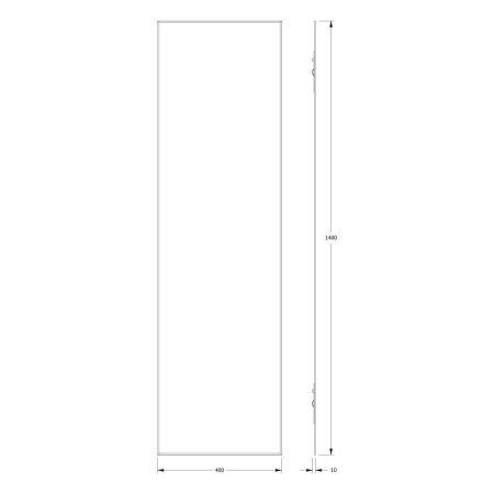 Зеркало Evoform Standard BY 0246 40х140 подвесное