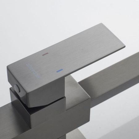 Смеситель для кухни Shevanik S148T на мойку оружейная сталь