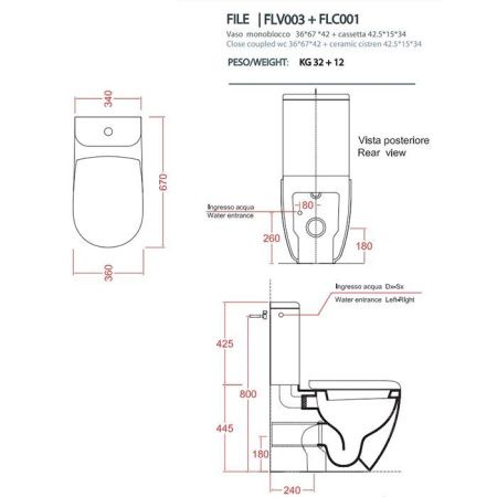 Чаша унитаза напольная Artceram File 2.0 FLV003 17 00 цвет черный без сиденья и без бачка каскадный смыв