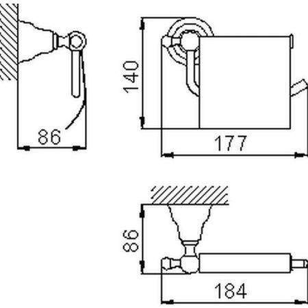 Бумагодержатель Cisal Croisette 4036.01H.CR