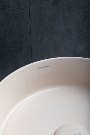 Раковина керамическая Allen Brau Fantasy 4.11032.IV 40х40 накладная цвет бежевый без отверстий под смеситель