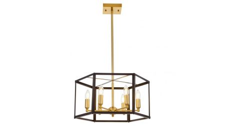 Люстра подвесная Lumina Deco Lorton (Лортон) LDP 1142-6 BK+MD