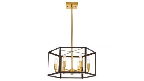 Люстра подвесная Lumina Deco Lorton (Лортон) LDP 1142-6 BK+MD - фото 3