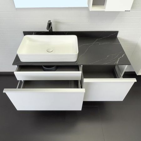 Тумба с раковиной Comforty Милан 00-00014005CF 120х50 подвесная цвет белый