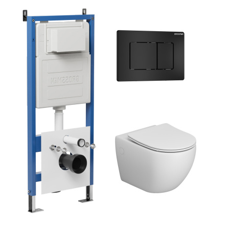 Инсталляция + кнопка смыва + унитаз Grossman Classic 97.4411S.04.21M Инсталляция + кнопка смыва + унитаз Grossman Classic 97.4411S.04.21M