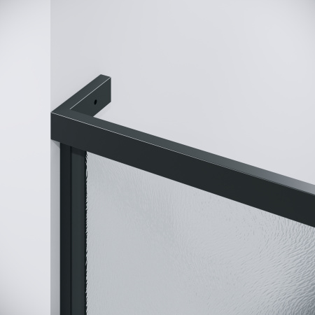 Душевая дверь Grossman Pragma 100.K33.03.110.21.02 110х195 стекло текстурное профиль черный матовый