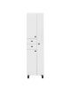 Шкаф-пенал RUNO ЭКОНОМ 00-00004892 50х31х191 напольный цвет белый