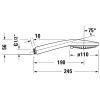 Душевая лейка Duravit Showers UV0652015010 цвет хром