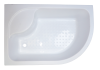 Душевой уголок Royal Bath BK RB8120BK-T-L 120х80 стекло прозрачное профиль белый с поддоном