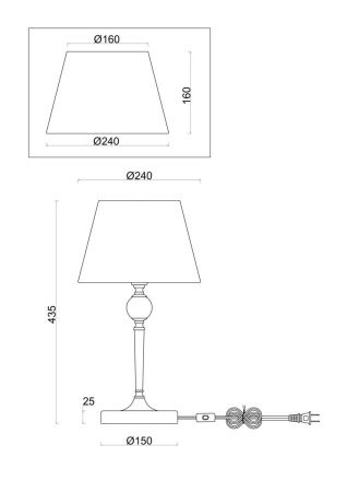 Настольная лампа Freya Rosemary FR5190TL-01BS
