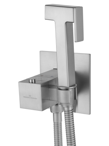 Смеситель для ванны и душа Wonzon & Woghand WW-88829910-BN встраиваемый в стену никель - фото 4