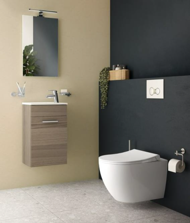 Чаша унитаза подвесная Vitra Mia Round 7510B003-0075 цвет белый без сиденья безободковая каскадный смыв