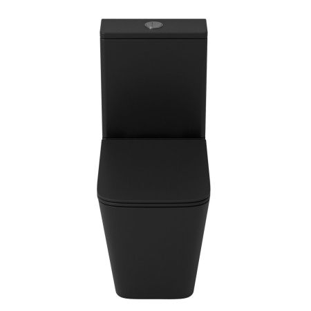 Унитаз напольный с бачком Grossman Торнадо GR-4418BMSQ черный с сиденьем микролифт безободковый смыв торнадо