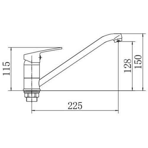 Смеситель для кухни Fashun A4916 на мойку хром - фото 3