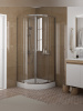 Душевой уголок Teymi Lina T00501 80х80 стекло прозрачное профиль хром с поддоном