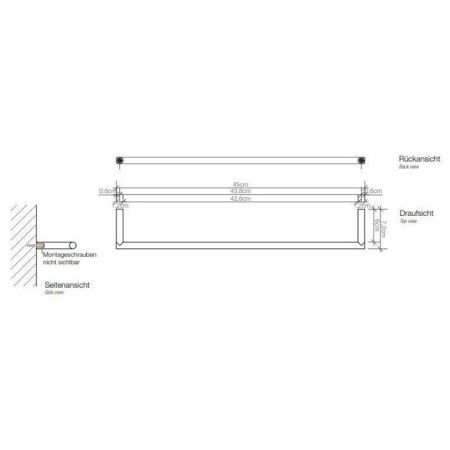 Полотенцедержатель Decor Walther Mikado 0520859