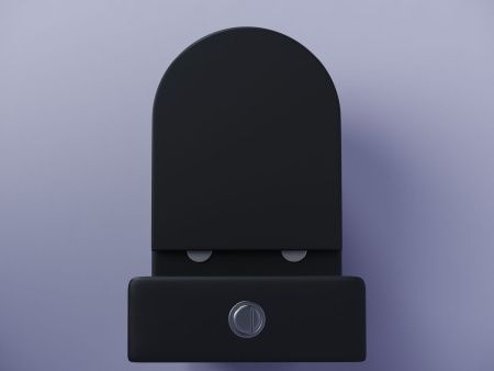 Унитаз напольный с бачком Ceramica Nova METROPOL CN4001MB черный с сиденьем микролифт безободковый душевой смыв