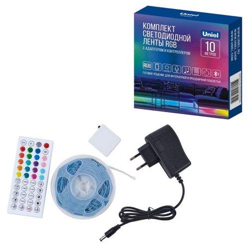 Светодиодная лента Uniel ULS-A01 10M/RGB/BT RRP24C01 - фото 3