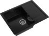 Кухонная мойка Granfest Quadro Q-650L черный 65х50 цвет черный поверхность матовая