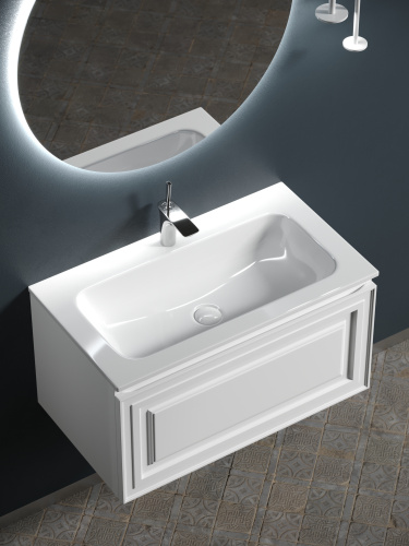 Тумба под раковину Sancos Very VR80W 79х44,5х40,6 настенная - фото 4