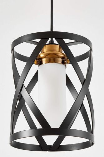 Светильник подвесной Lumina Deco Astila (Астила) LDP 1242-1 BK+MD - фото 2