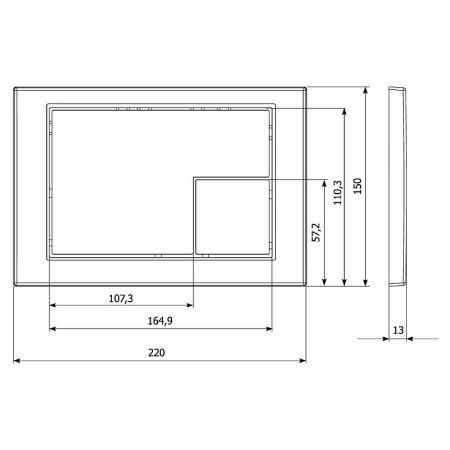 Клавиша смыва механическая KK POL M10 SPP/373/0/K цвет белый