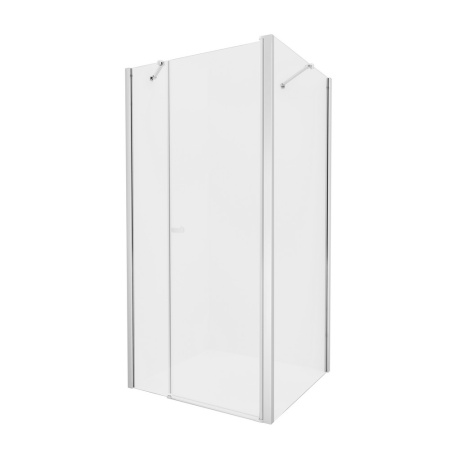 Душевой уголок New Trendy NEW SOLEO Chrome K-0692 90х80 стекло прозрачное профиль хром глянцевый без поддона