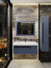 Тумба с раковиной La Fenice ELBA NFNC-01-ELB-BG-100-3-100 100х50 подвесная цвет синий