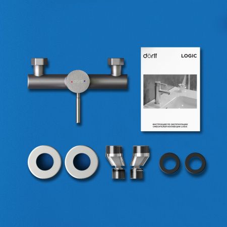 Смеситель для душа Dorff Logic new D3020000SS настенный нержавеющая сталь