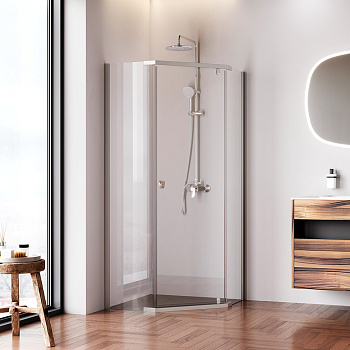 Душевой уголок Am.Pm Sunny W87G-405-9090-MT 88х88 стекло прозрачное профиль хром матовый без поддона
