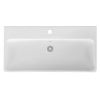 Раковина из сантехнического фарфора Santek Адриана WH501629 90х50 накладная цвет белый