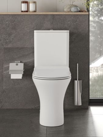 Унитаз напольный с бачком Orange C01-000W белый с сиденьем микролифт душевой смыв