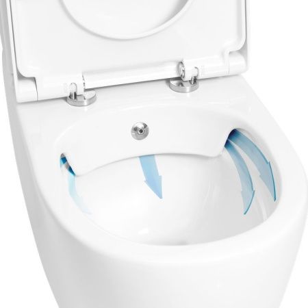 Чаша унитаза напольная Creavit Mare MA361-11CB00E-0000 цвет белый без бачка без сиденья душевой смыв