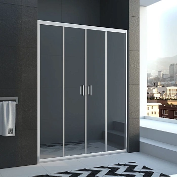 Душевая дверь Veconi Vianno VN45-180-01-19C1 180х185 стекло прозрачное профиль хром глянцевый