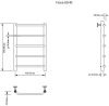 Полотенцесушитель электрический Aquanet Fiona 00281993 45х60 хром