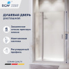 Душевая дверь RGW Leipzig (Лейпциг) 351200410-21 100х195 стекло матовое профиль хром