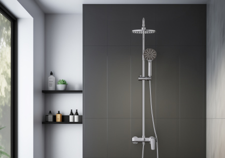 Душевая стойка Aquatek БЕТТА AQ2140CR настенная цвет хром