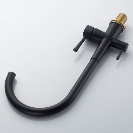 Смеситель для кухни Shevanik S428H на мойку черный