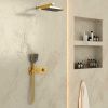 Душевая система Vincea VSFW-422T1BG встраиваемая в стену цвет золото с термостатом