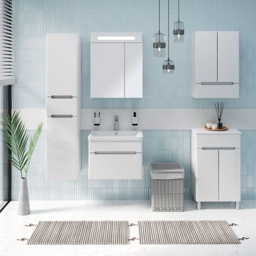 Тумба под раковину Runo Парма 00-00001038 60х40 напольная цвет белый - фото 3