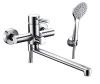 Смеситель для ванны и душа Wasserkraft Main 4100 4102L настенный хром