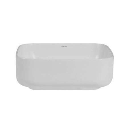 Раковина из сантехнического фаянса Abber RECHTECK AC2211 40х40 накладная цвет белый без отверстий под смеситель