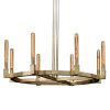 Люстра на штанге Delight Collection Cannele (Цаннеле) KM0550P-8 brass