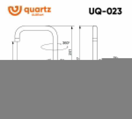 Смеситель для кухни Ulgran Quartz UQ-023-09 на мойку серый