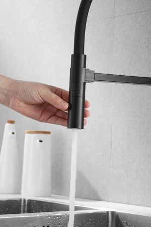 Смеситель для кухни Rose R133H на мойку черный