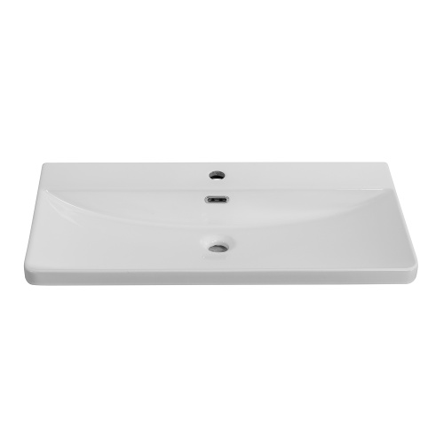 Раковина BelBagno  81 см BB-8076-3-80 накладная цвет белый глянцевый - фото 4